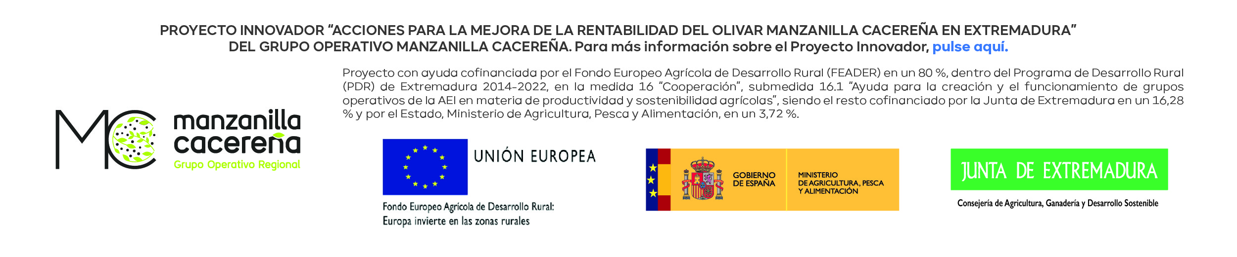 Proyecto: Grupo Operativo Manzanilla Cacereña